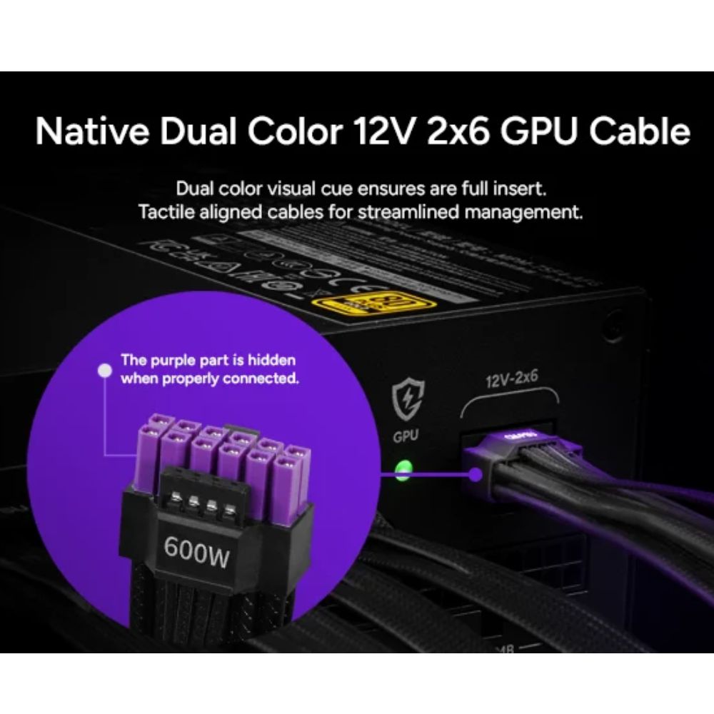 Nguồn máy tính Cooler Master MWE Gold V4 850 FM BL ATX 3.1 80 Plus Gold (850W/ Full-Modular)