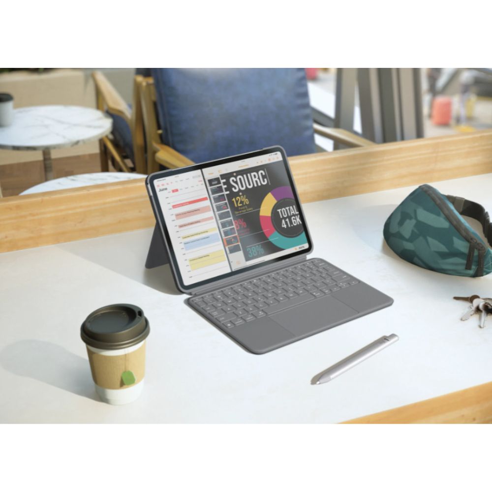 Bao da kèm bàn phím Logitech Combo Touch cho IPad Air 11 inch (M2, M3 & M4)