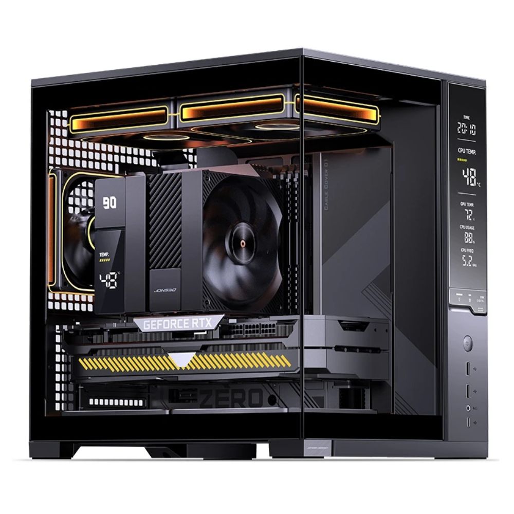 Vỏ máy tính JONSBO D34 BLACK (Mini Tower/ M-ATX/ Đen)