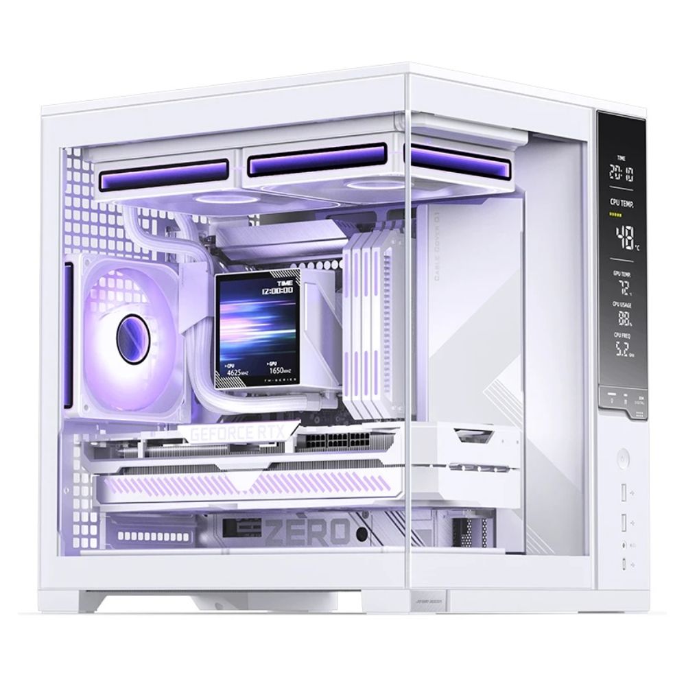 Vỏ máy tính JONSBO D34 White (Mini Tower/ M-ATX/ Trắng)
