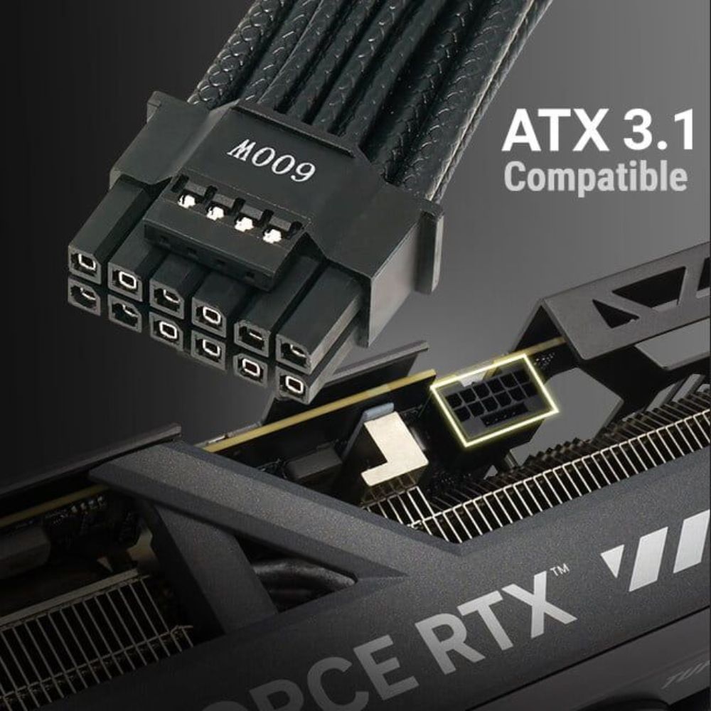 Nguồn máy tính Asus TUF Gaming 1000W Gold EVO ATX 3.1 (80 Plus Gold/ Full-Modular)
