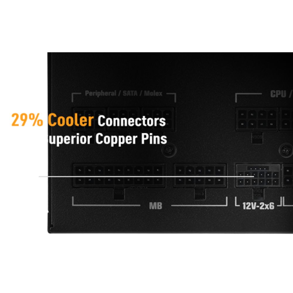 Nguồn máy tính Asus TUF Gaming 1000W Gold EVO ATX 3.1 (80 Plus Gold/ Full-Modular)
