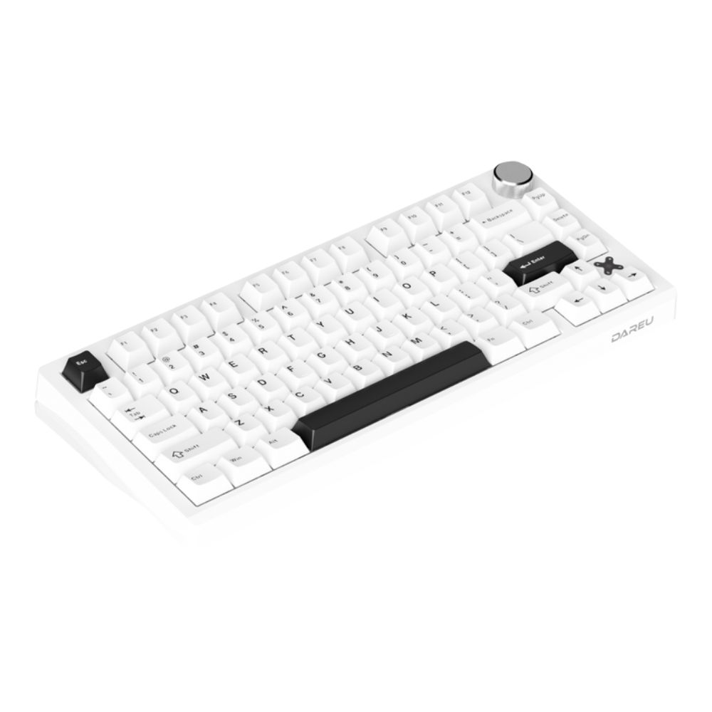 Bàn phím cơ không dây Dareu FLEX 75 White Black Pegasus switch