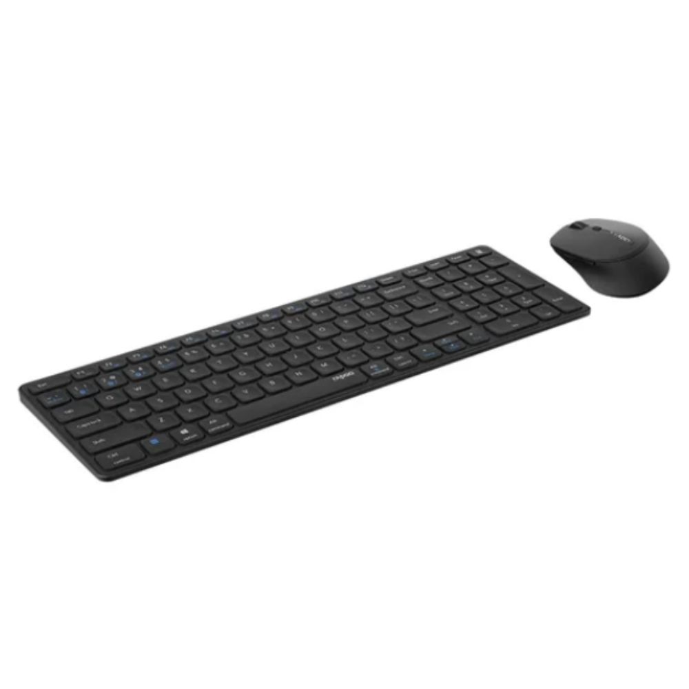 Bộ bàn phím chuột không dây Rapoo 9350S Màu đen (Bluetooth/Wireless/ Pin sạc)