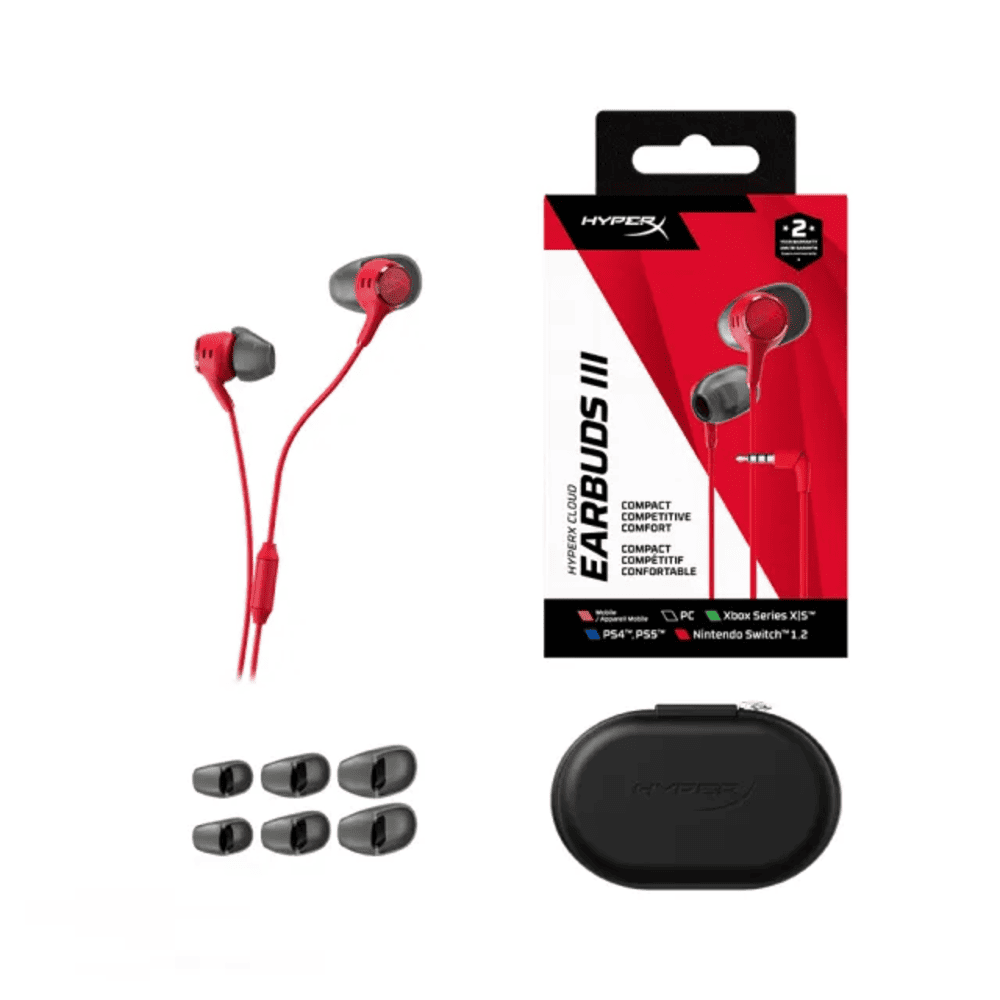 Tai nghe có dây Gaming HP HyperX Cloud Earbuds III Red BN7S0AA
