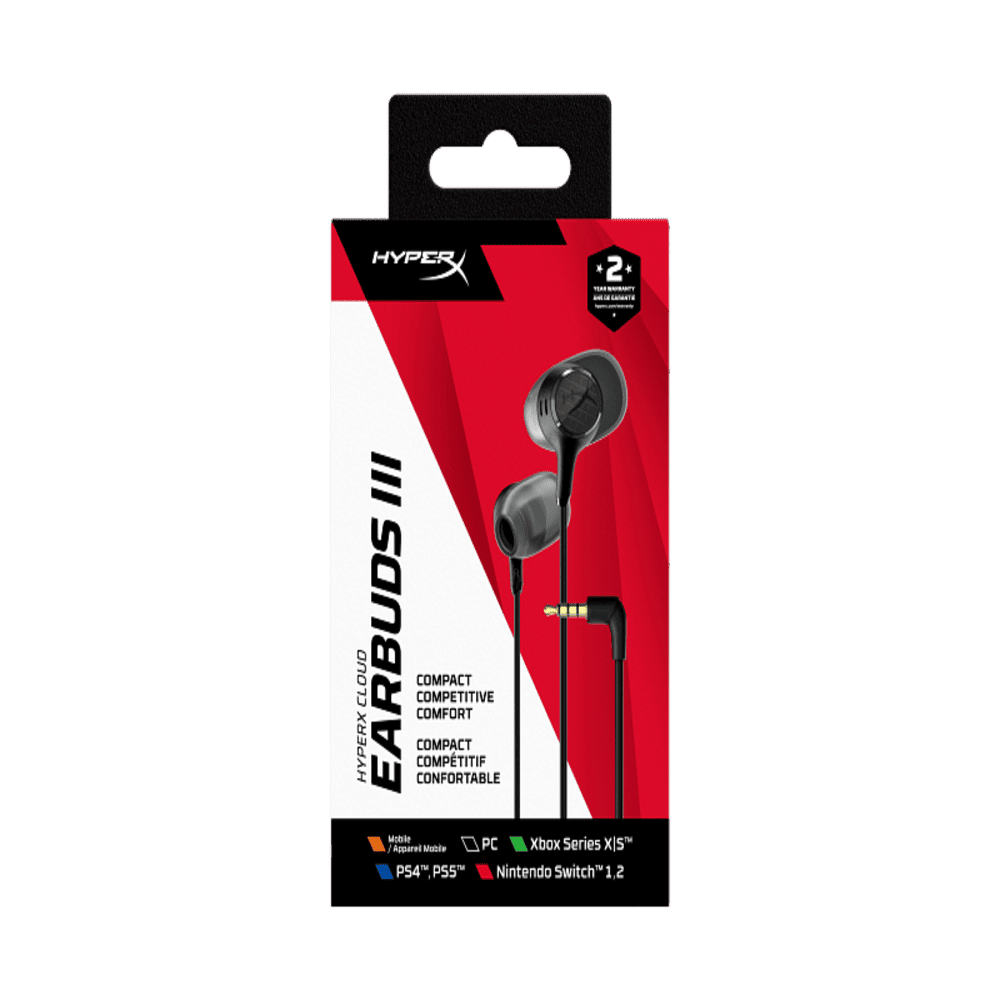 Tai nghe có dây Gaming HP HyperX Cloud Earbuds III Black BN7R9AA