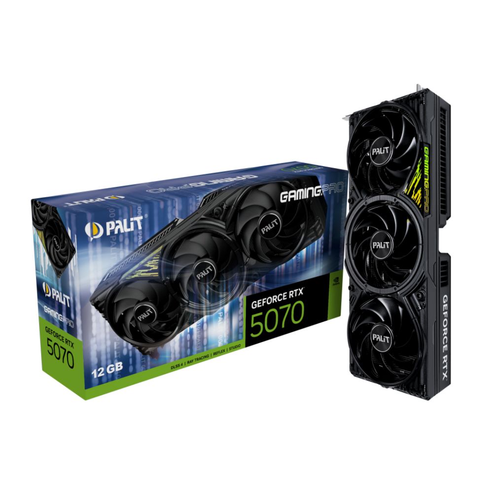 Cạc màn hình Palit GeForce RTX 5070 GAMINGPRO 12GB (GDDR7/ 192 bit)