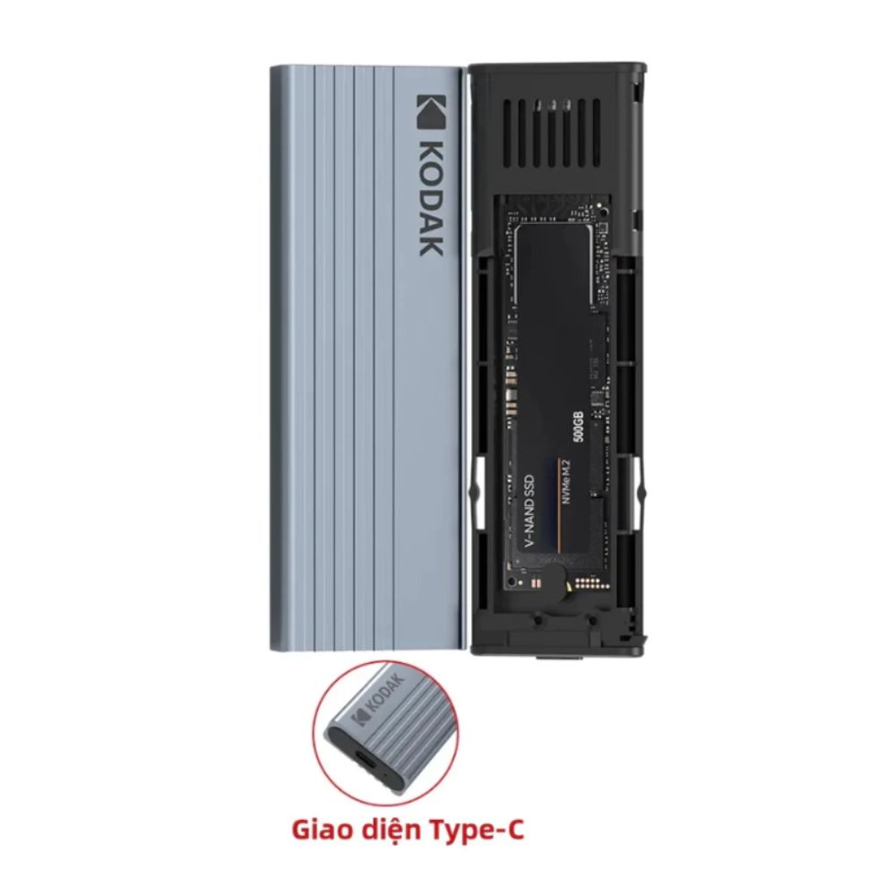 Hộp đựng ổ cứng Kodak M.2 NVMe SSD Enclosure E020