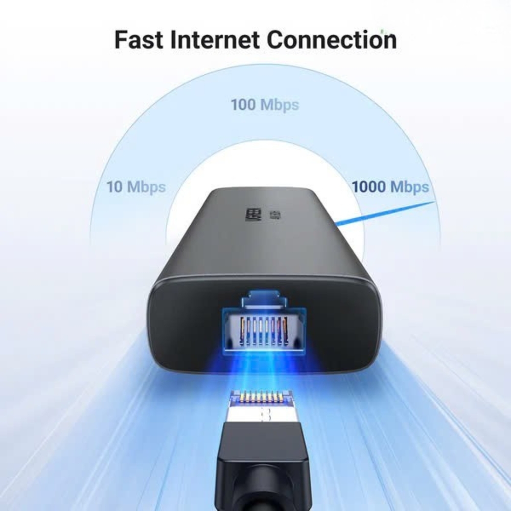 Bộ chuyển đổi Ugreen 45000 6 in 1 USB Type-C sang HDMI 4K@60Hz, USB-C, USB 3.0, LAN, PD 100W