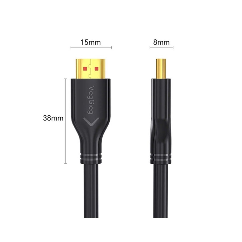 Cáp HDMI VegGieg VH112 20M chuẩn HDMI 2.0 hỗ trợ 4K/60Hz Full HD