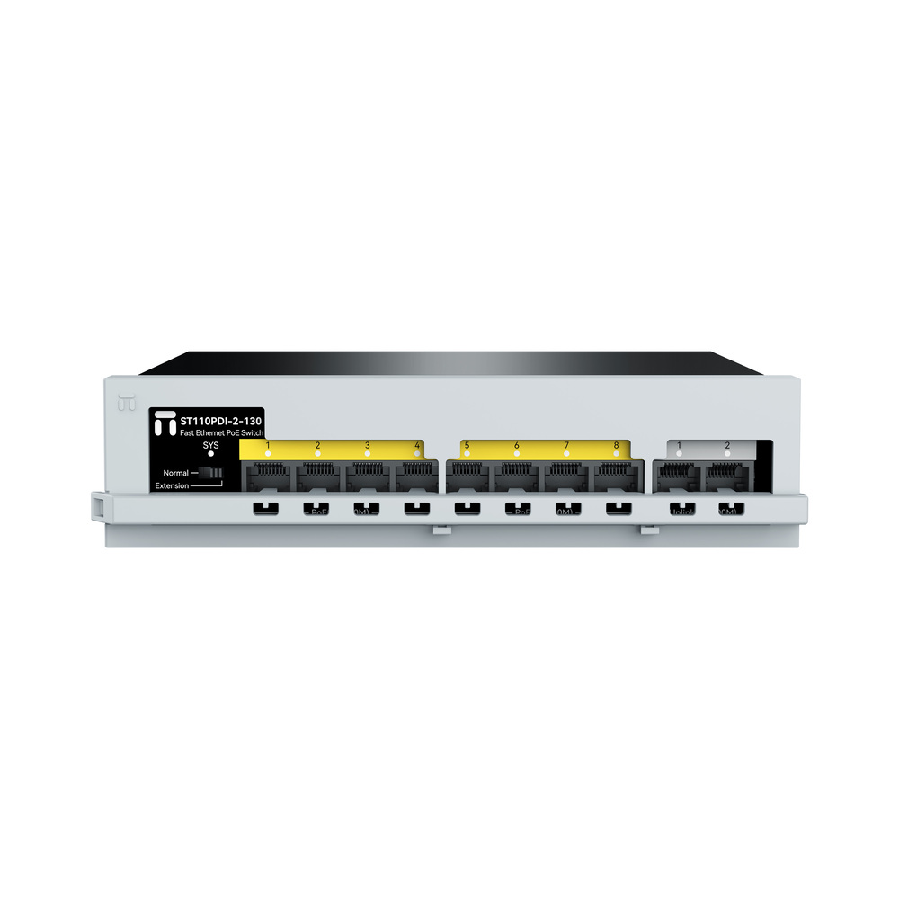 Switch Netis ST110PDI-2-130 (10/100Mbps/ 10 Cổng/ 8 cổng PoE/ Vỏ kim loại)