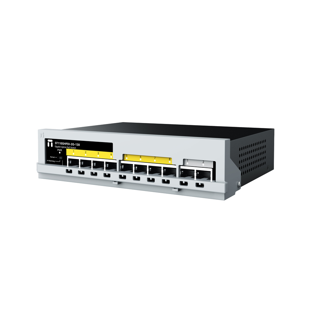 Switch Netis ST110GHPDI-2G-130 (10/100/1000 Mbps/ 10 Cổng/ 8 cổng PoE/ Vỏ kim loại)