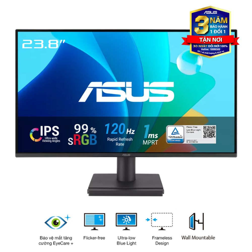 Màn hình Asus VA249HG-R (23.8Inch/ Full HD/ 1ms/ 120Hz/ 300cd/m2/ IPS)