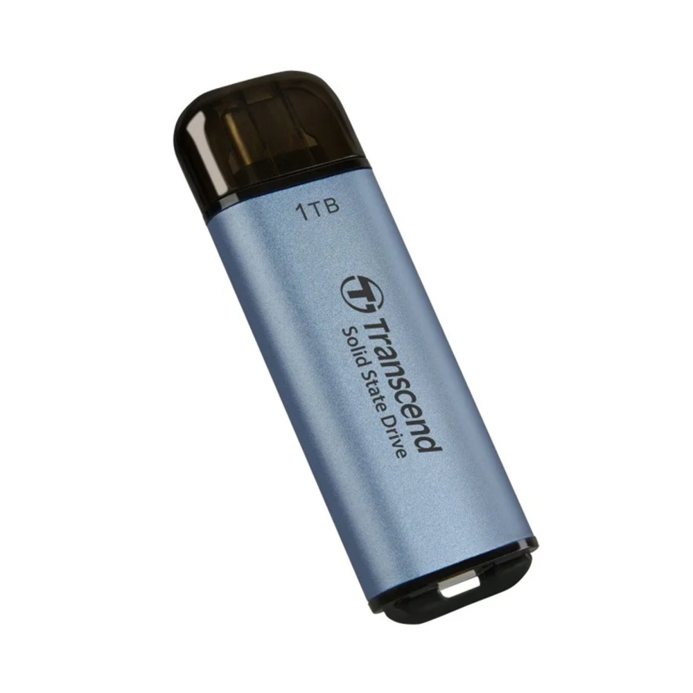 Ổ cứng di động SSD Transcend 1Tb TS1TESD300C - Màu xanh (1050MB/s/ 950Mb/s/ USB-C)