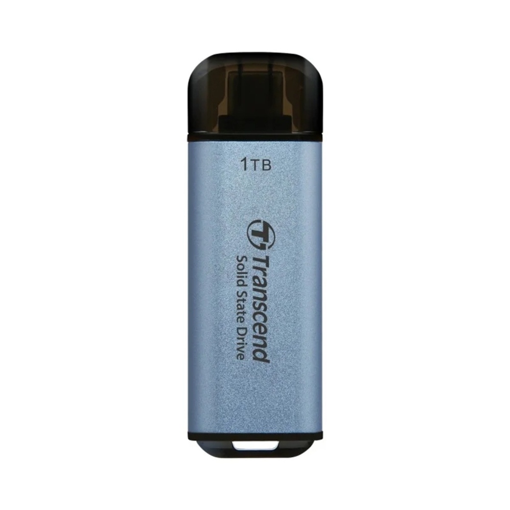 Ổ cứng di động SSD Transcend 1Tb TS1TESD300C - Màu xanh (1050MB/s/ 950Mb/s/ USB-C)